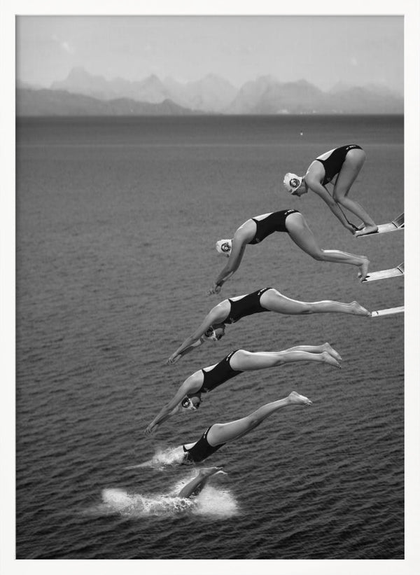 Tablou înramat „The beauty of diving” de Greetje van Son