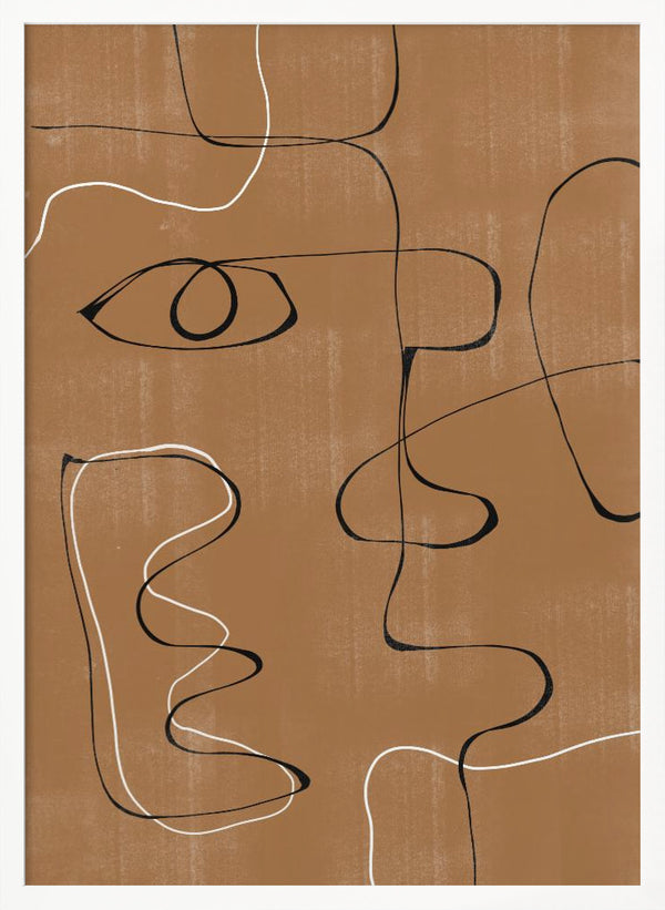 Tablou înramat „Whimsical Lines” de THE MIUUS STUDIO