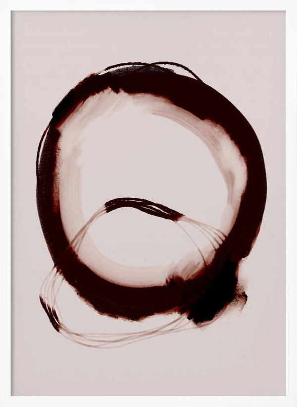 Tablou înramat „Crimson Circle” de Treechild