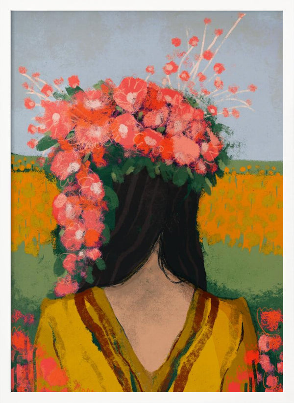 Tablou înramat „Floral Reverie” de Treechild