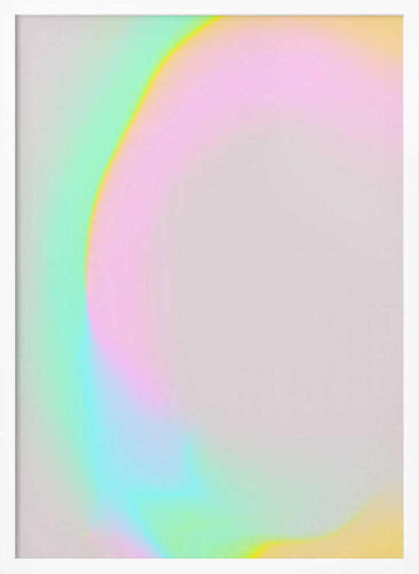 Tablou înramat „Pastel Glow Curve” de Treechild