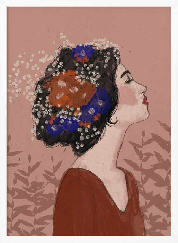 Tablou înramat „Blossoms in Profile” de Treechild