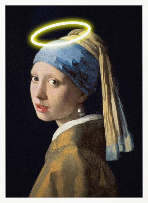 Tablou înramat „Girl With A Halo” de Artelele