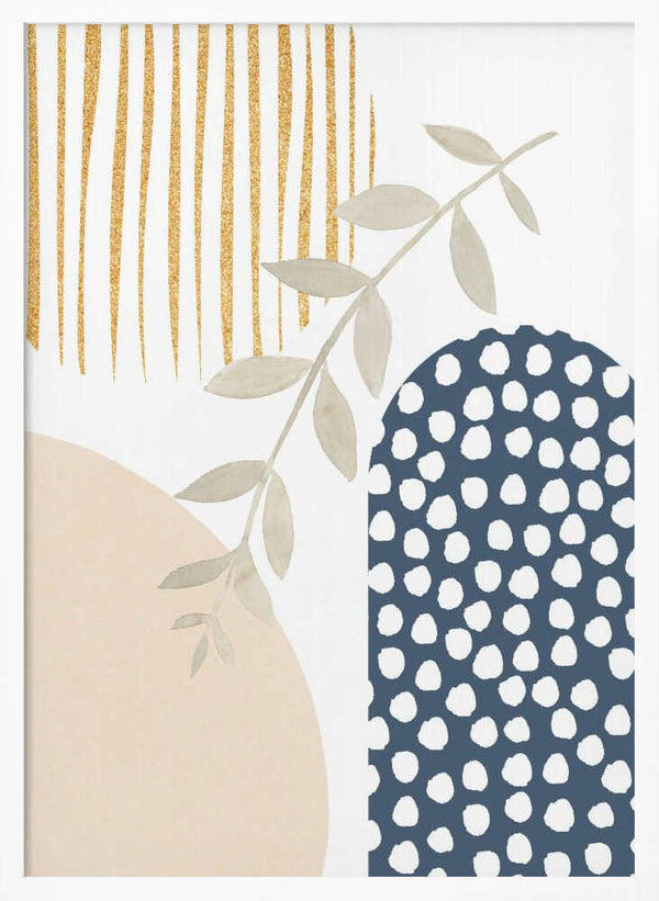 Tablou înramat „boho blue-1” de Sally Ann Moss