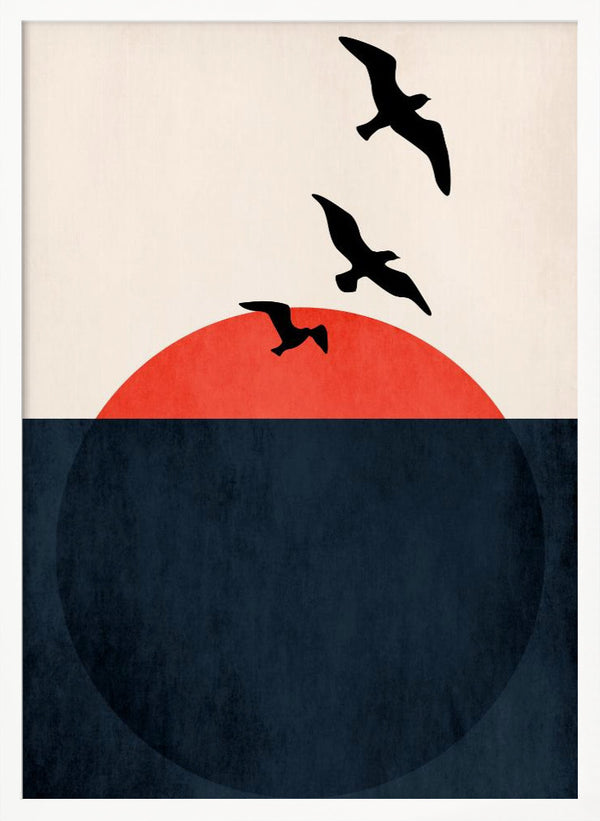 Tablou înramat „Sunset Breeze” de Kubistika