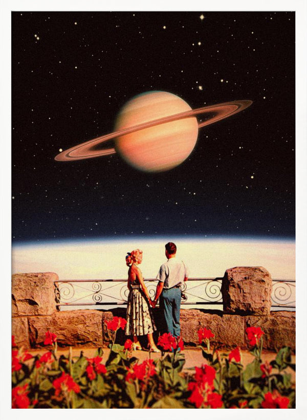 Tablou înramat „Lovers In Space” de Taudalpoi