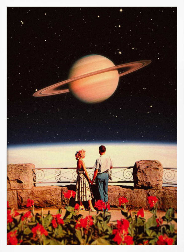 Tablou înramat „Lovers In Space” de Taudalpoi