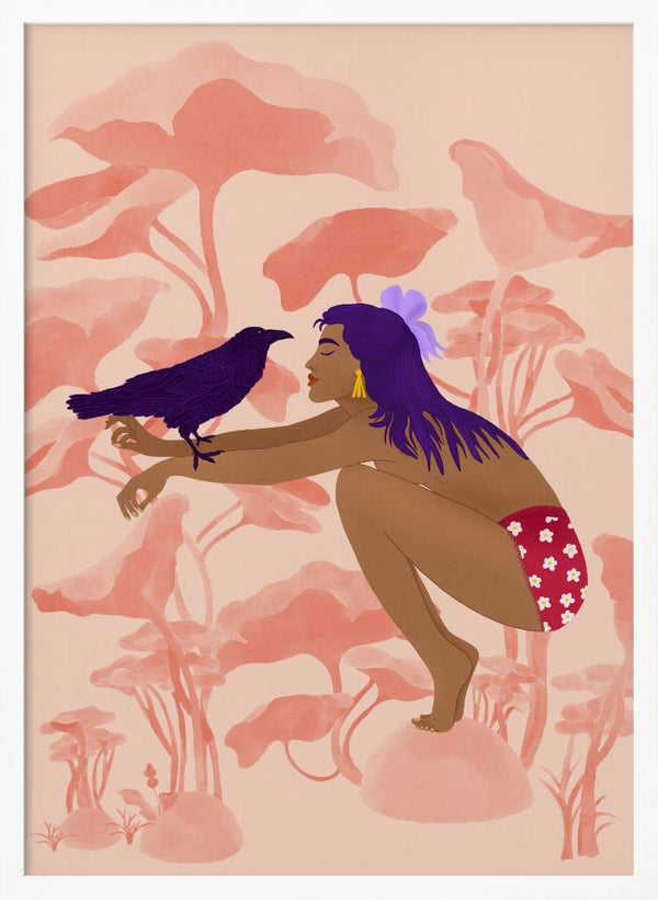 Tablou înramat „Raven” de Jota de jai