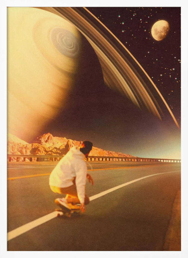 Tablou înramat „Space Sk8er” de Taudalpoi