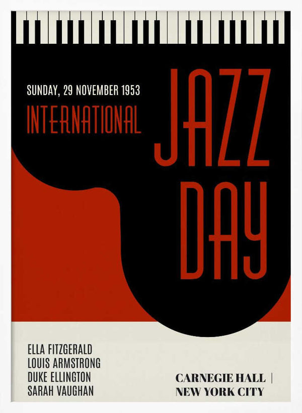 Tablou înramat „Jazzy Days Dark Red” de Kubistika