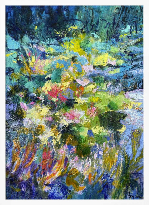 Tablou înramat „Vibrant Garden Glow” de Dorothy Fagan