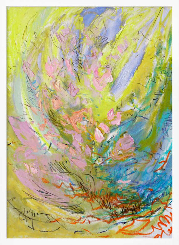 Tablou înramat „Whirl of Petals” de Dorothy Fagan