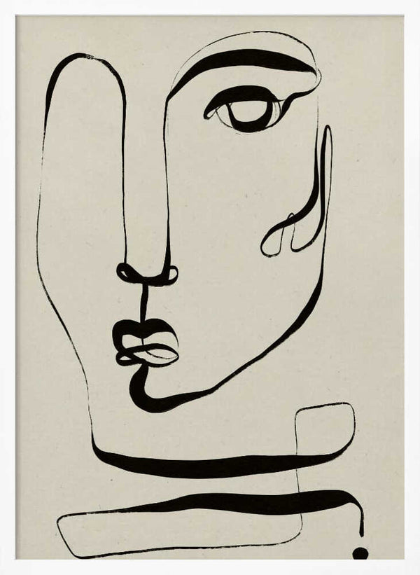 Tablou înramat „La Visage” de Treechild