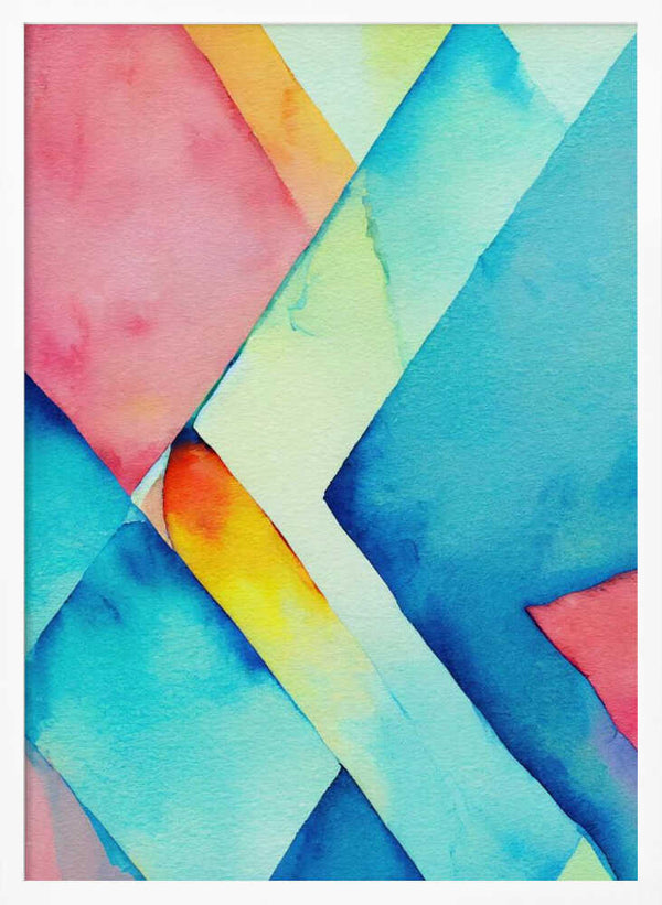 Tablou înramat „Nature Inspired Abstract Watercolor (Day 37)” de Mauro