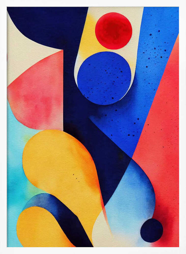 Tablou înramat „Nature Inspired Abstract Watercolor (Day 93)” de Mauro