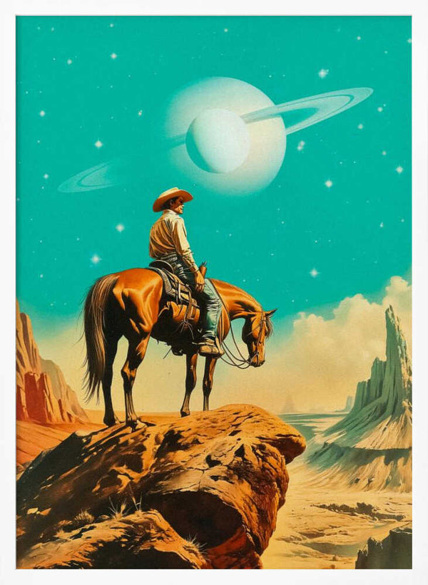 Tablou înramat „A Western Astronaut” de Taudalpoi