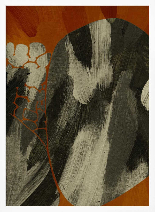 Tablou înramat „Earthy Abstract Flow” de Treechild