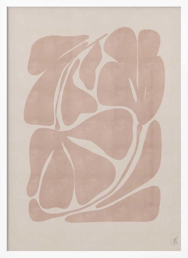 Tablou înramat „Beige Abstract Shapes” de Anne-Marie Volfova