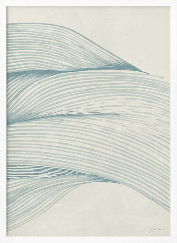 Tablou înramat „Ocean in lines 01” de Lucrecia Caporale