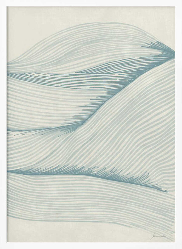 Tablou înramat „Ocean in lines 02” de Lucrecia Caporale