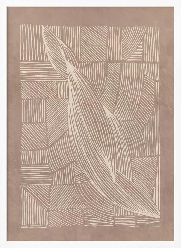 Tablou înramat „Abstract Irregular Lines” de Lucrecia Caporale