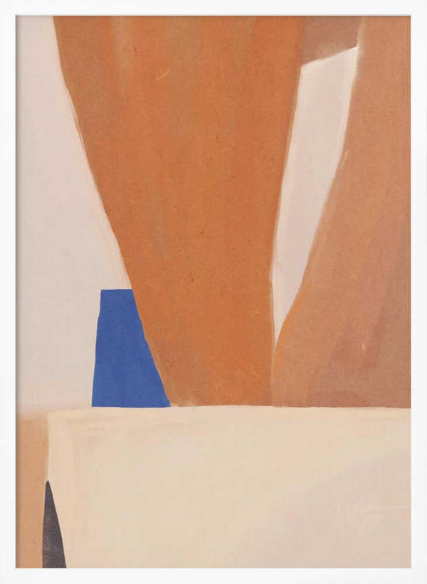 Tablou înramat „Warm Earth Tones And Bold Geometric Shapes” de Little Dean