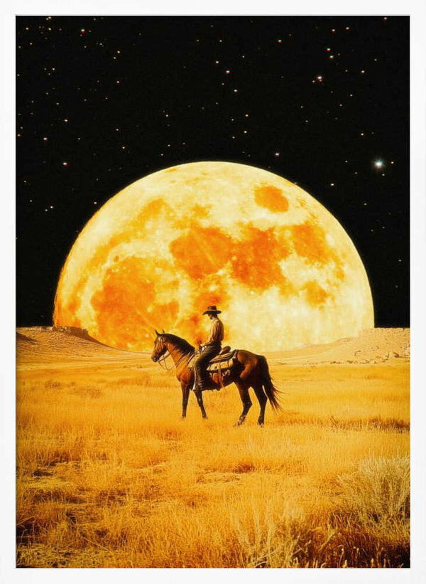 Tablou înramat „Lunar Cowboy” de Taudalpoi