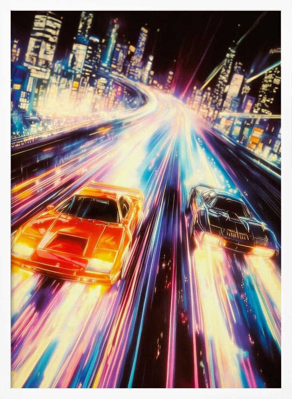 Tablou înramat „Street Racers” de Taudalpoi