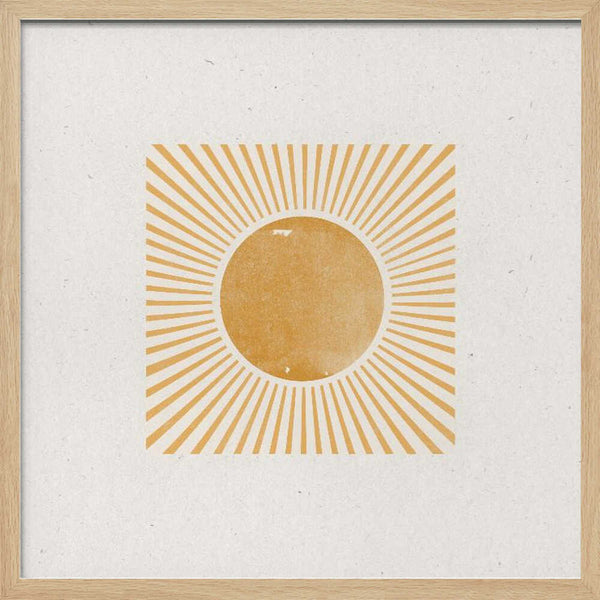 Tablou înramat „Radiant Sunburst” de THE MIUUS STUDIO