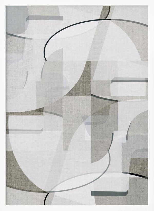 Tablou înramat „Neutral Curves 3” de cartissi