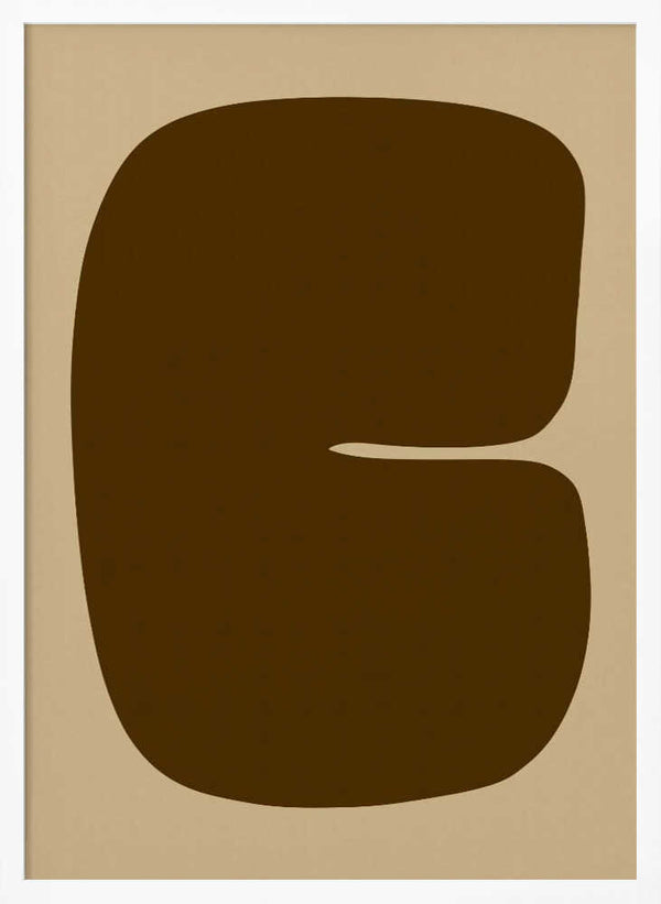 Tablou înramat „Bold Brown Form” de Treechild