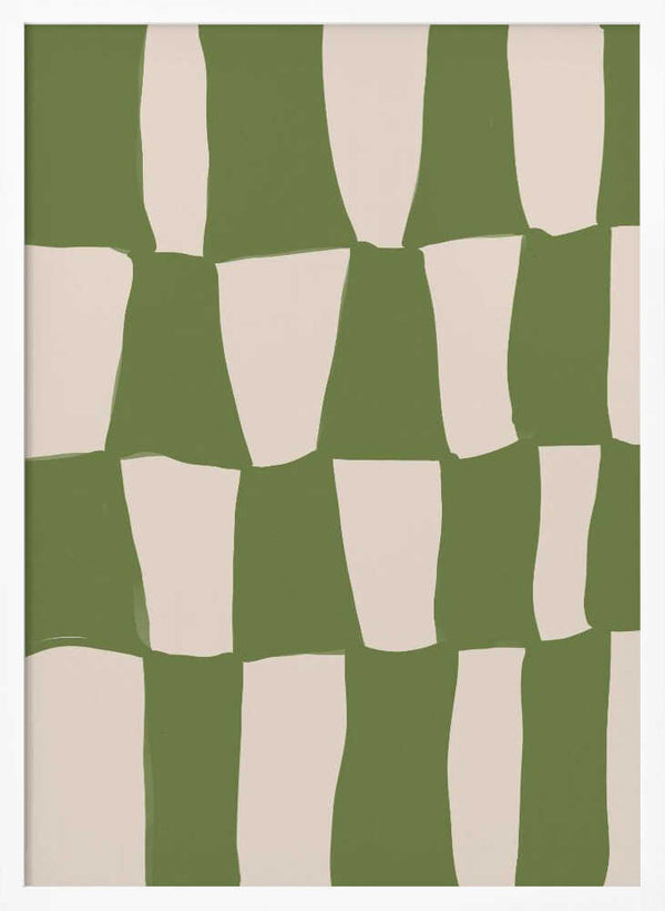 Tablou înramat „Rhythmic Greens” de Treechild