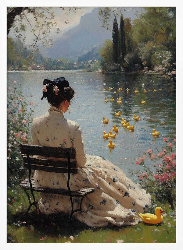 Tablou înramat „Tranquil Waterside” de Dikhotomy