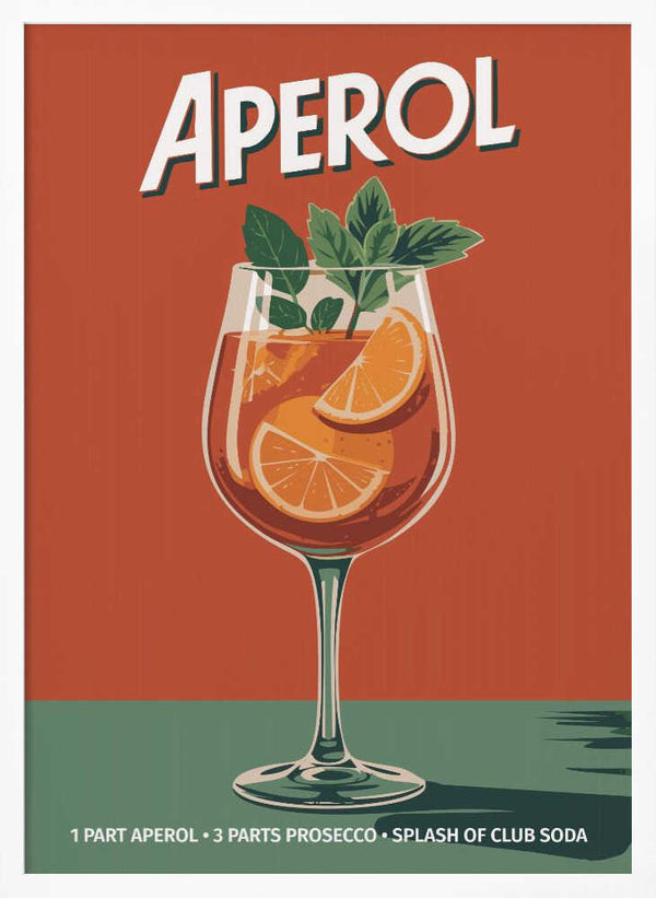 Tablou înramat „Aperol Vintage No 2” de Andreas Magnusson