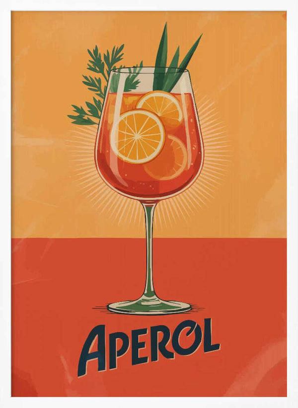 Tablou înramat „Aperol Vintage No 3” de Andreas Magnusson