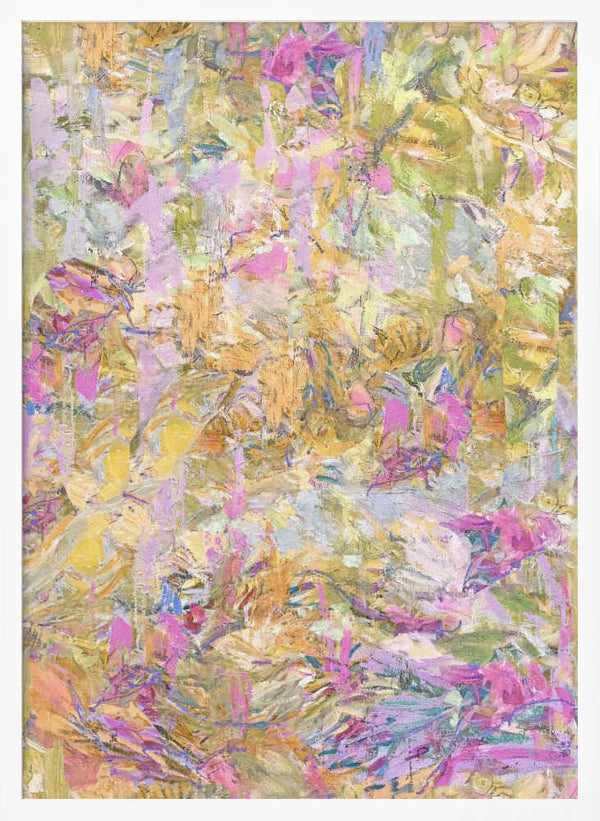 Tablou înramat „Repeatpattern Moningpond Yellow” de Dorothy Fagan