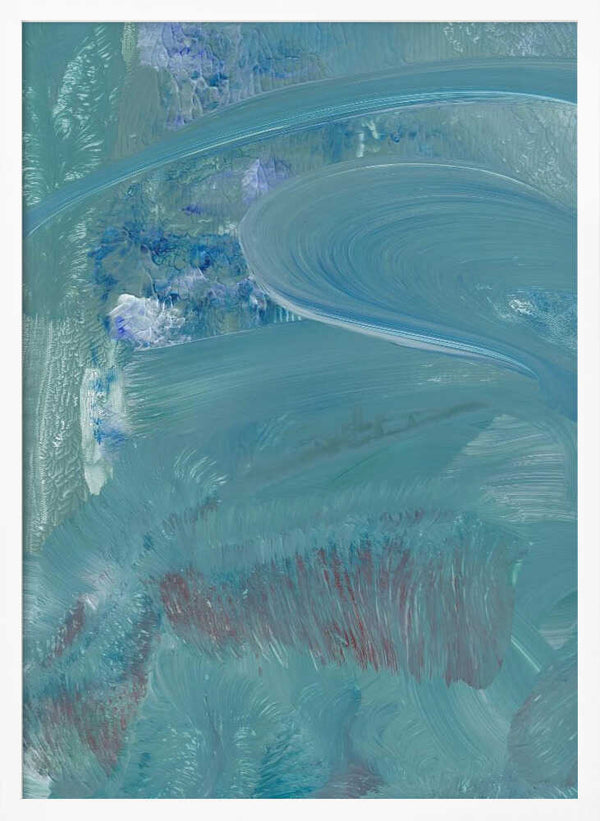 Tablou înramat „Azure Whispers” de Maira Ribena