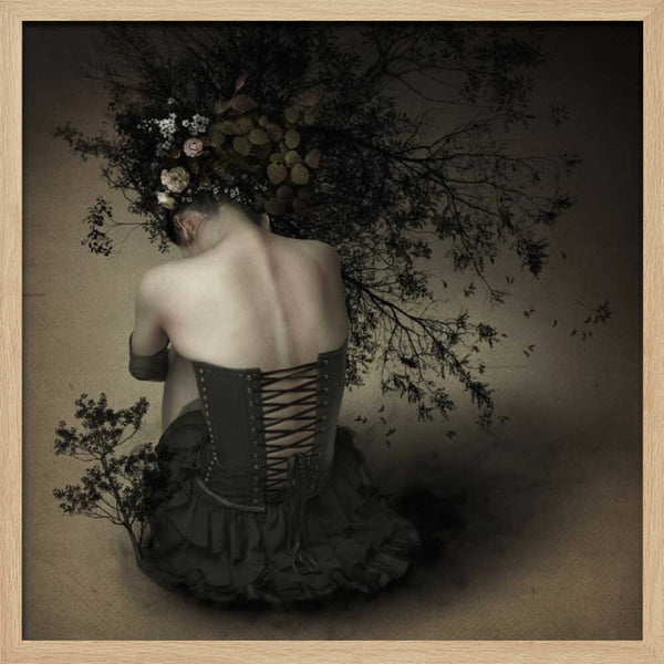 Tablou înramat „Night scented girl” de Kiyo Murakami