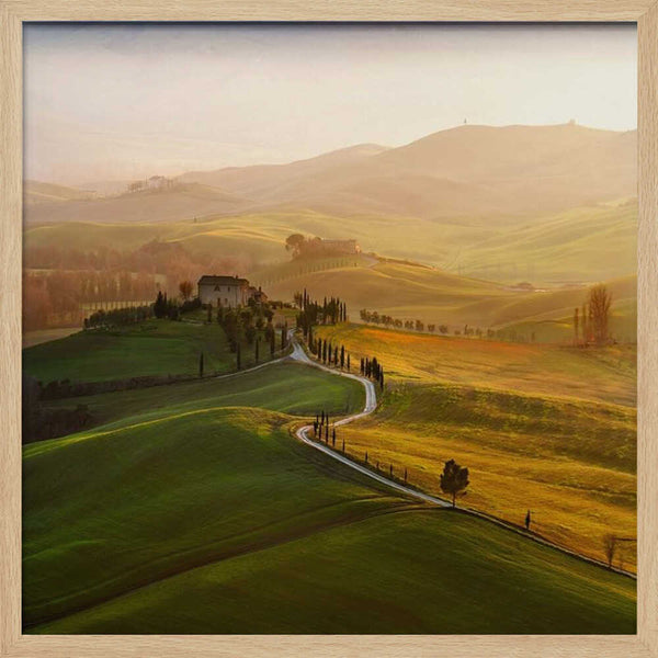 Tablou înramat „Val d\'Orcia” de Jarek Pawlak