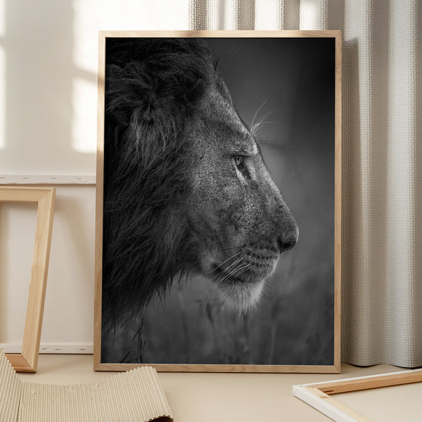 Tablou înramat „Thinking Under The Rain” de Faisal ALnomas