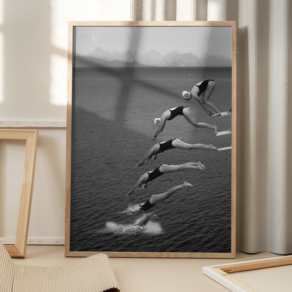 Tablou înramat „The beauty of diving” de Greetje van Son