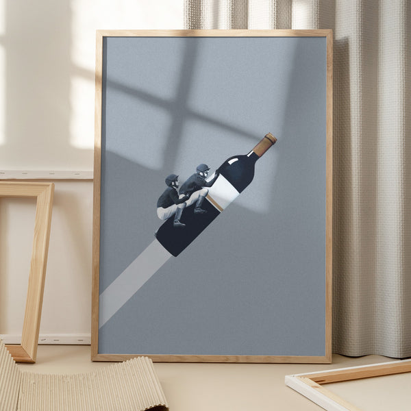 Tablou înramat „We ride until dawn” de Maarten Léon