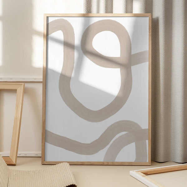 Tablou înramat „Gentle Serpentine Path” de uplusmestudio