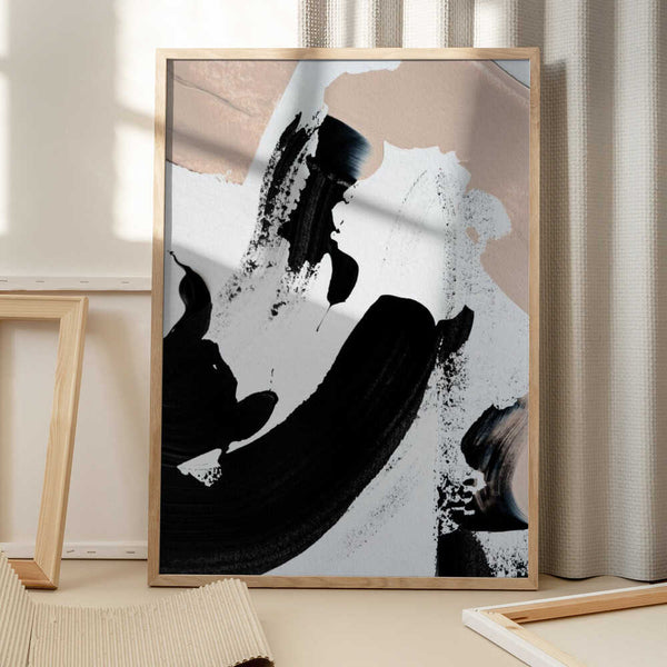 Tablou înramat „Monochrome Dance” de uplusmestudio