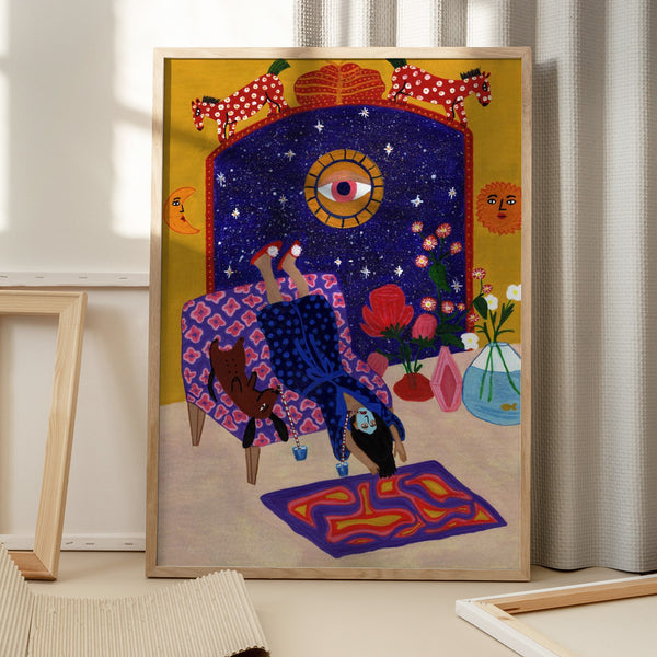 Tablou înramat „Day off from office” de Jota de jai