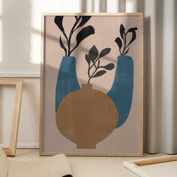 Tablou înramat „Vases No7.” de THE MIUUS STUDIO