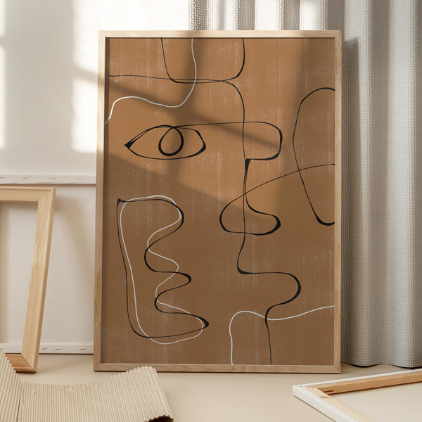 Tablou înramat „Whimsical Lines” de THE MIUUS STUDIO