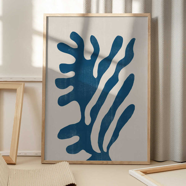 Tablou înramat „Blue Coral Dance” de THE MIUUS STUDIO