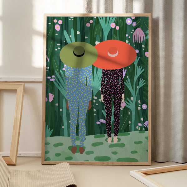 Tablou înramat „Jungle Pijamas” de Jota de jai