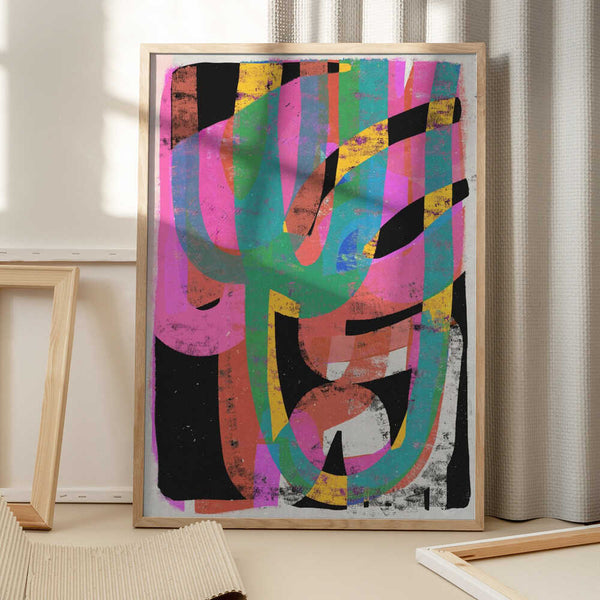 Tablou înramat „Colorful Chaos” de Treechild